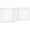 vidaXL Barri&egrave;re pour chien pliable 3 panneaux 150 cm bois de peuplier