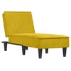 vidaXL Chaise longue jaune velours