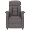 vidaXL Fauteuil inclinable Gris Similicuir