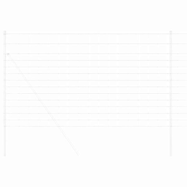 vidaXL Cl&ocirc;ture de prairie Argent&eacute; 50 x 1,4 m Acier galvanis&eacute;