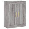 vidaXL Armoires murales 2 pcs sonoma gris bois d'ing&eacute;nierie