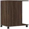 vidaXL Support d'imprimante avec roulettes chêne marron 60x40x68,5 cm