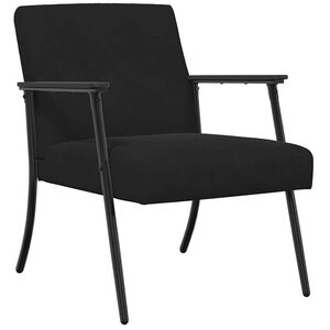 vidaXL fauteuil Noir Velours