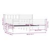vidaXL Cadre de lit sans matelas bois massif 200x200 cm