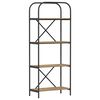 vidaXL &Eacute;tag&egrave;re 4 niveaux 60 x 30 x 146 cm Bois d'ing&eacute;nierie