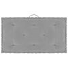 vidaXL Coussins de plancher de palette lot de 7 Gris Coton
