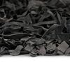 vidaXL Tapis shaggy Cuir v&eacute;ritable 80 x 160 cm Gris