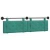 vidaXL T&ecirc;te de lit suspendue Turquoise Velours