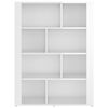 vidaXL Buffet Blanc brillant 80x30x106 cm Bois d'ing&eacute;nierie