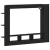 vidaXL Meuble TV 152 x 22 x 113 cm Ch&ecirc;ne noir Bois d'ing&eacute;nierie