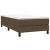 vidaXL Sommier à lattes de lit avec matelas Marron foncé 90x200 cm
