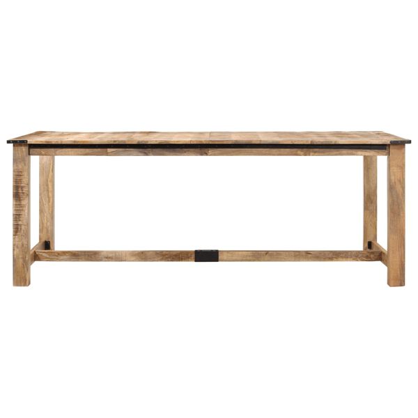 vidaXL Table &agrave; manger 200x100x75 cm bois de manguier massif
