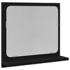vidaXL Miroir de salle de bain en ch&ecirc;ne noir 40 x 10,5 x 37 cm bois d'ing&eacute;nierie