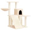 vidaXL Arbre &agrave; chat avec griffoirs en sisal Cr&egrave;me 82 cm