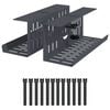 vidaXL Plateau de gestion de c&acirc;bles sous le bureau 2 pc Anthracite