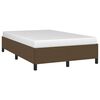 vidaXL Cadre de lit sans matelas marron fonc&eacute; 120x190 cm tissu