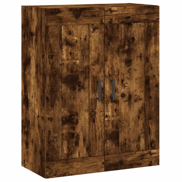 vidaXL Armoire murale ch&ecirc;ne fum&eacute; 69,5x34x90 cm bois d'ing&eacute;nierie