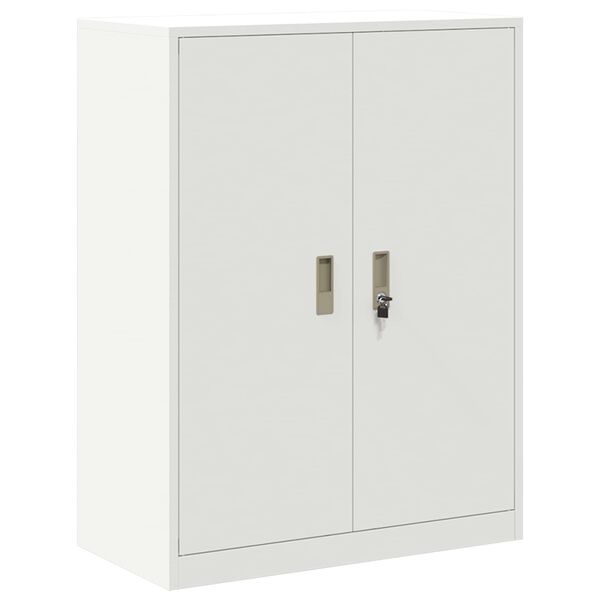 vidaXL Armoire de rangement Blanc 80 x 40 x 105 cm Acier
