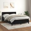 vidaXL Sommier &agrave; lattes de lit avec matelas Noir 140x190 cm Velours