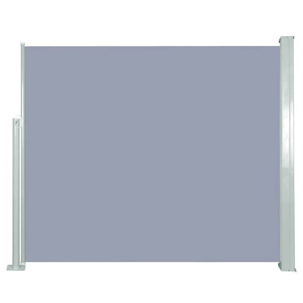 vidaXL Auvent latéral rétractable 120 x 300 cm Gris