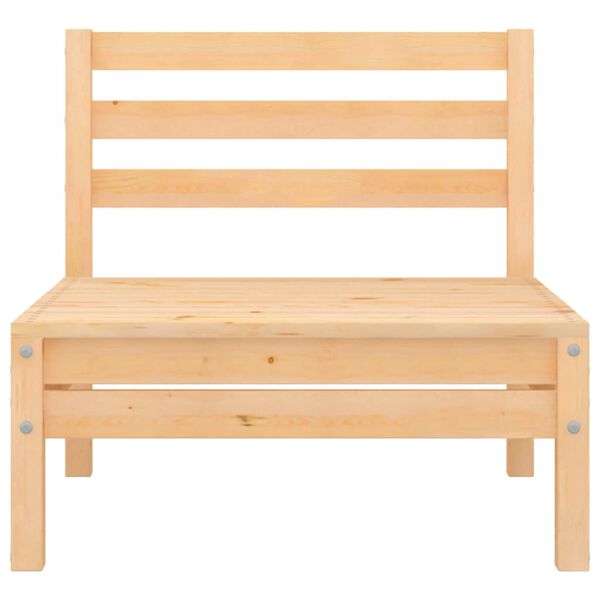 vidaXL Salon de jardin 3 pcs bois massif de pin