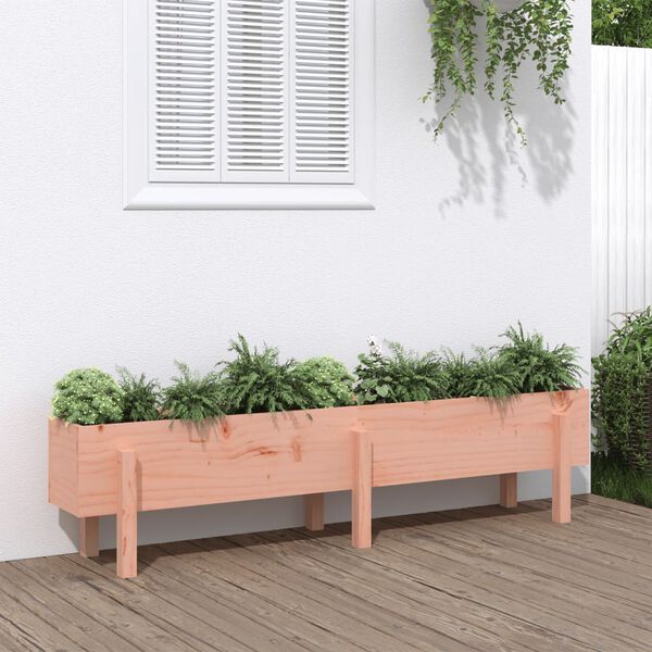 vidaXL Lit sur&eacute;lev&eacute; de jardin 160x30x38 cm bois douglas massif