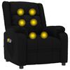 vidaXL Fauteuil de massage Noir Similicuir