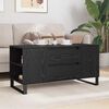 vidaXL Table basse Ch&ecirc;ne noir 102 x 44,5 x 50 cm Bois d'ing&eacute;nierie