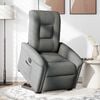 vidaXL Fauteuil inclinable &eacute;lectrique gris fonc&eacute; tissu