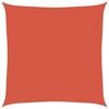 vidaXL Voile d'ombrage 160 g/m&sup2; Terre cuite 6x6 m PEHD