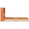 vidaXL Lit biblioth&egrave;que sans matelas cire marron 90x190 cm bois massif