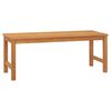 vidaXL Banc de jardin 114 cm bois de teck solide