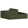 vidaXL Cache-pot de jardin Vert olive 100 x 100 x 50 cm
