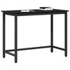 vidaXL table Ch&ecirc;ne noir 80 x 50 x 76,5 cm Bois d'ing&eacute;nierie et acier