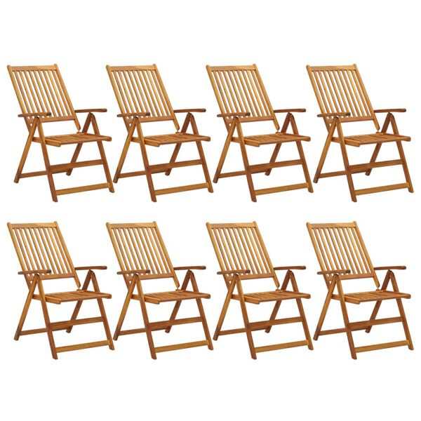 vidaXL Ensemble &agrave; manger de jardin 9 pcs Bois d'acacia massif