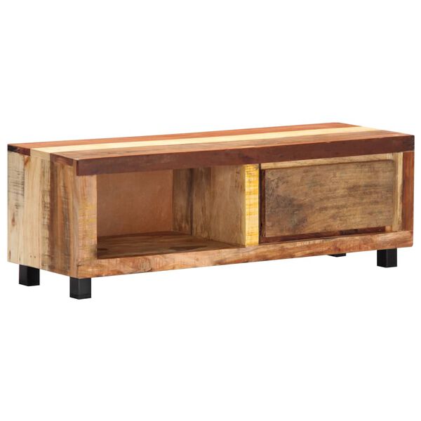 vidaXL Meuble TV 100x30x33 cm Bois de r&eacute;cup&eacute;ration massif