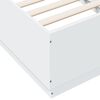 vidaXL Cadre de lit sans matelas blanc 75x190 cm