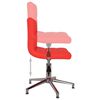 vidaXL Chaises pivotantes &agrave; manger lot de 6 rouge similicuir