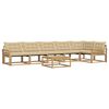 vidaXL Ensemble de canap&eacute;s d'ext&eacute;rieur 7 pc Blanc et Beige