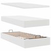 VidaXL Lit ottoman avec matelas blanc 90x190 cm similicuir