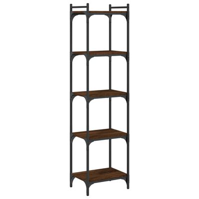 vidaXL Bibliothèque 5 niveaux chêne marron 40x30x154cm bois ingénierie