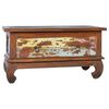 vidaXL Table basse 80x50x40 cm Bois de teck r&eacute;cup&eacute;r&eacute;