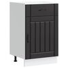 vidaXL Armoire de cuisine Lucca noir bois d'ing&eacute;nierie