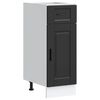 vidaXL Armoire de cuisine Porto noir bois d'ing&eacute;nierie