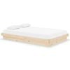 vidaXL Cadre de lit sans matelas bois massif