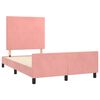 vidaXL Cadre de lit sans matelas rose 120x200 cm velours