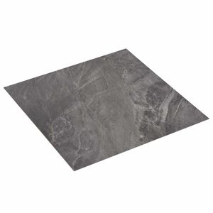 vidaXL Lattes de rev&ecirc;tement de sol autocollantes Noir 30,5 x 30,5 cm