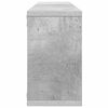 vidaXL &Eacute;tag&egrave;res cube murales 2 pcs gris b&eacute;ton bois d'ing&eacute;nierie