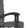 vidaXL Fauteuil inclinable de bureau Gris fonc&eacute; Tissu