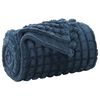 vidaXL Jet&eacute; Bleu marine 270 x 240 cm 1.66 kg Toison